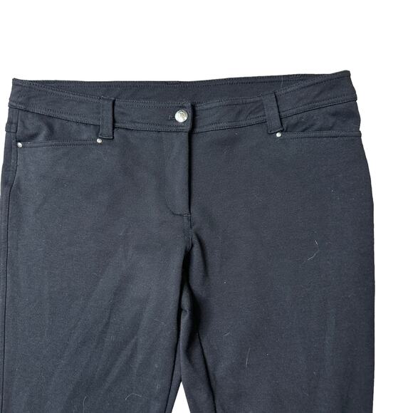 Luciano Dante Black Professional Career Pants Straight Leg 10 Size - Picture 2 of 6